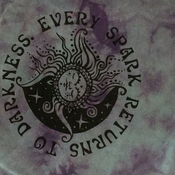 ZGY Denim Tee Dress Spark In Purple Tie Dye NWT - Picture 8 of 8